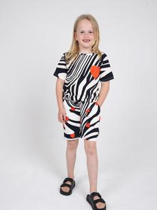 Zebra Love T-shirt and Shorts set Kids via SNURK
