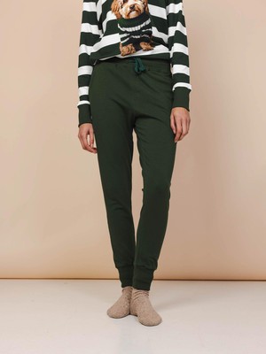 Dark Green Pants Women from SNURK