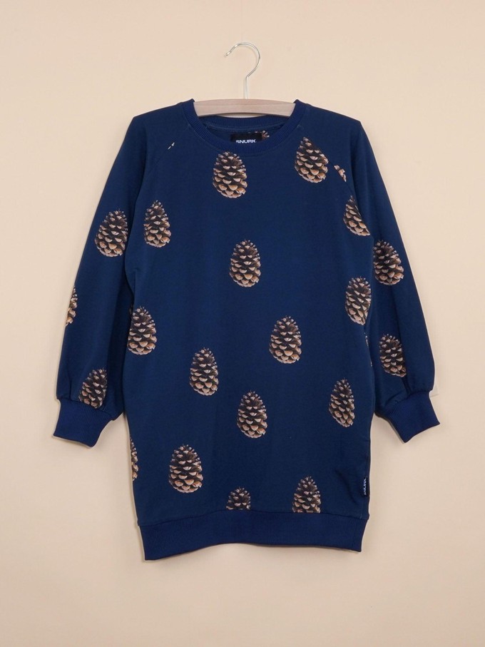 Pinecones Sweater Dress Kids from SNURK