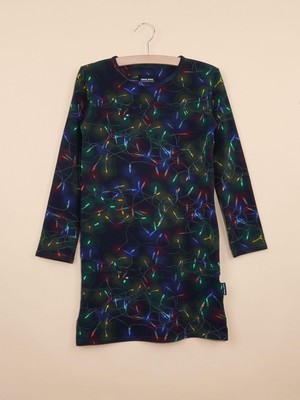 Xmas Lights Longsleeve Dress Kids from SNURK