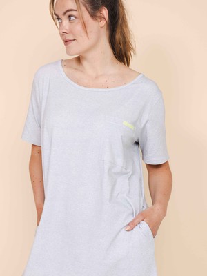 Gray T-shirt Dress Women from SNURK