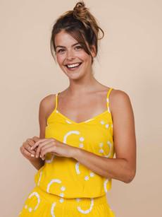 Smiles Yellow Top Women via SNURK