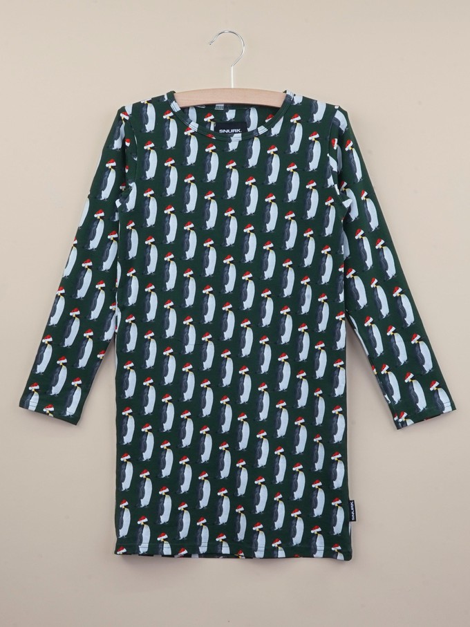 Penguin Xmas Longsleeve Dress Kids from SNURK