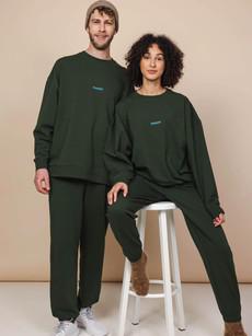 Dark Green Sweater and Pants set Unisex via SNURK