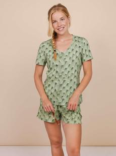 Cozy Cactus V-neck T-shirt Women via SNURK