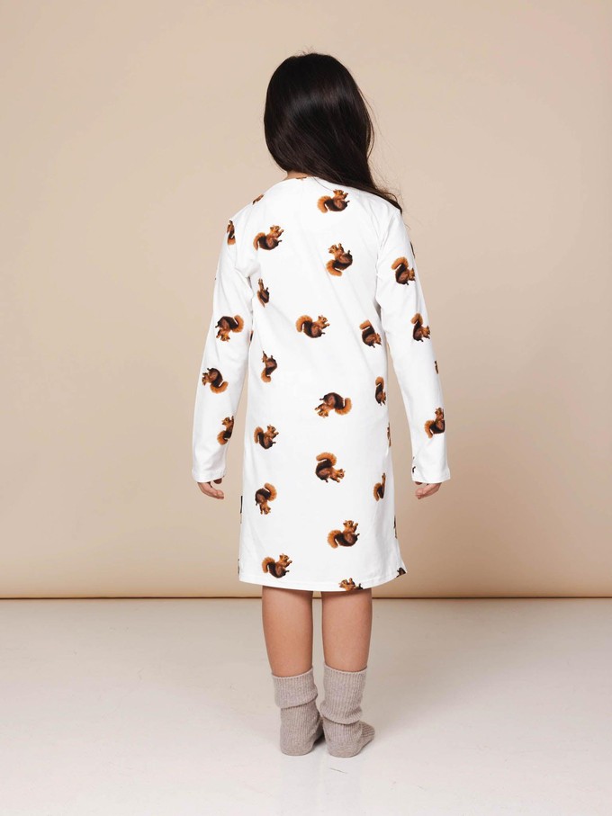 Squirrels Longsleeve Dress Kids from SNURK