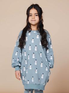 Mr.Snowman Sweater Dress Kids via SNURK