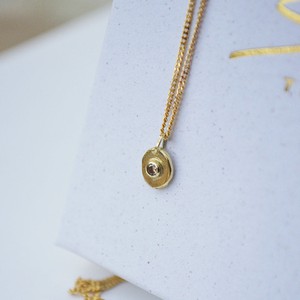 Diamond pebble Necklace - Gold 14k & Diamond from Solitude the Label