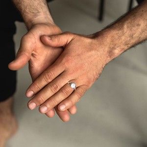 Rough Signet ring  - Silver from Solitude the Label