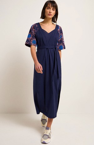 Midi dress blue flower from Sophie Stone