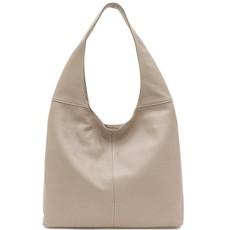 Ivory Soft Pebbled Leather Hobo Bag via Sostter