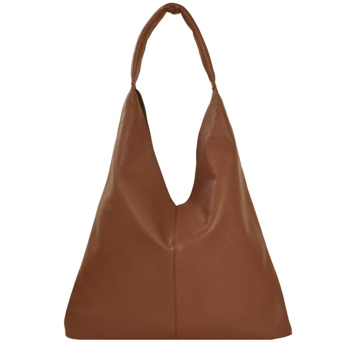 Tan Boho Leather Bag from Sostter