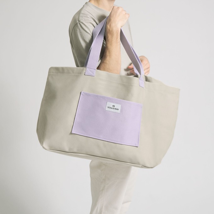 Shopper - Sand/Lavender from Souleway