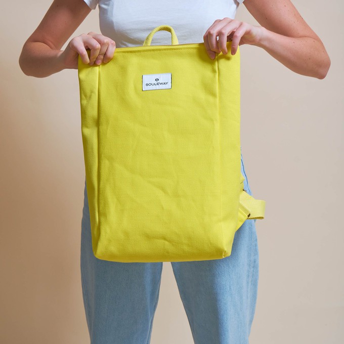 Simple Backpack L - Bright Lemon from Souleway