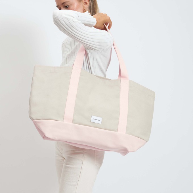 Beach Bag - Sand/Pink from Souleway