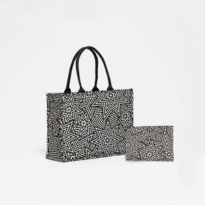 SbS Tote Bag L Set - Star Explosion Black & White from Souleway