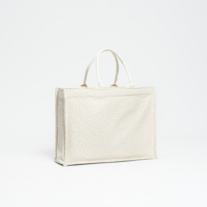 SbS Tote Bag XL - Star Explosion White from Souleway