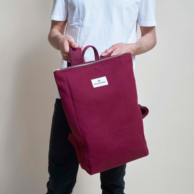 Simple Backpack L - Bordeaux Red from Souleway