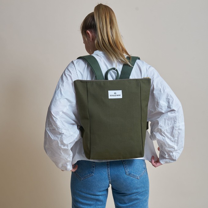 Simple Backpack S - Dark Olive from Souleway