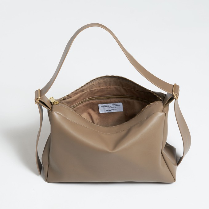 Slouchy Shoulder Bag - Mocha Brown from Souleway