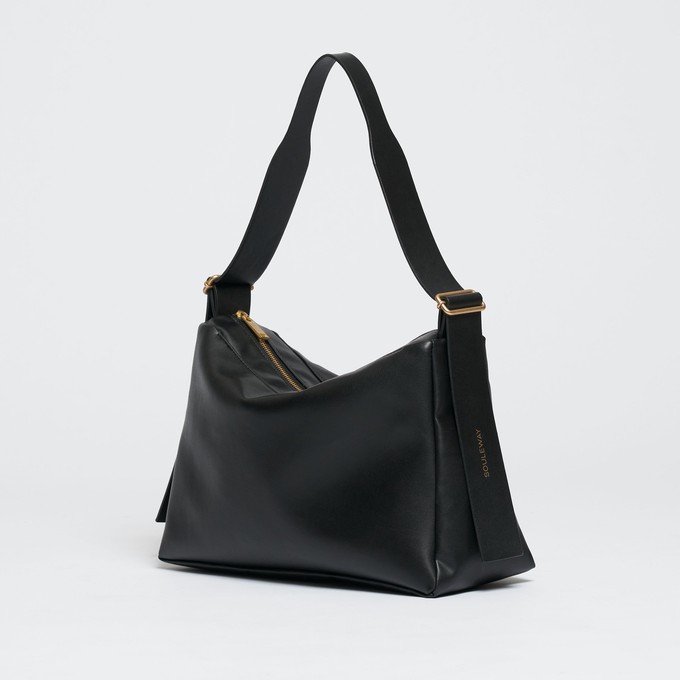 Slouchy Shoulder Bag - Night Black from Souleway