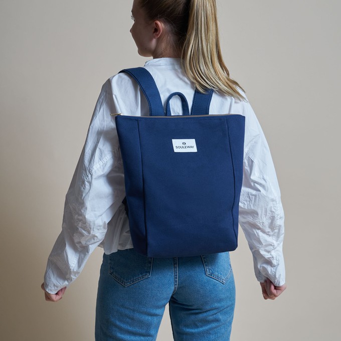 Simple Backpack S - Navy Blue from Souleway