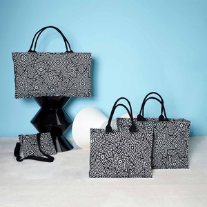 SbS Tote Bag L - Star Explosion Black & White from Souleway