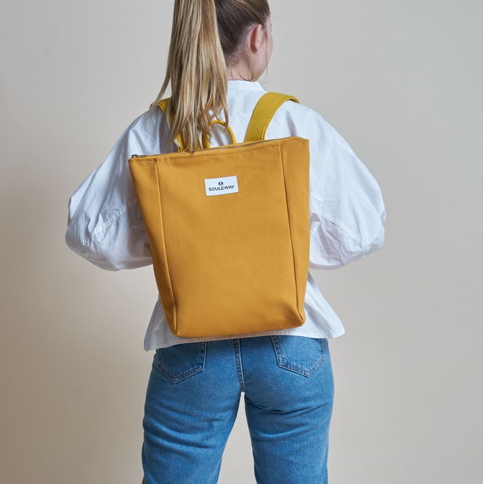 Simple Backpack S - Mustard Yellow from Souleway