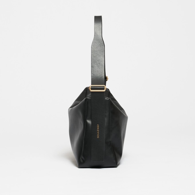 Slouchy Shoulder Bag - Night Black from Souleway