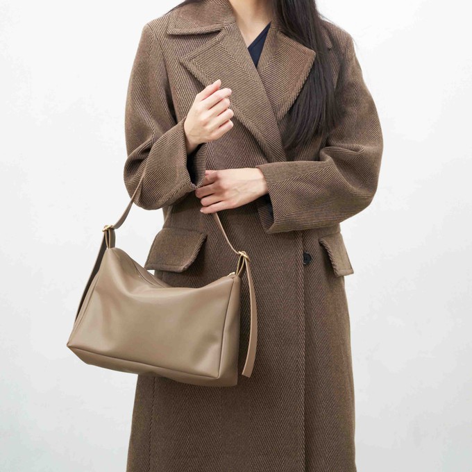 Slouchy Shoulder Bag - Mocha Brown from Souleway