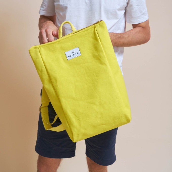 Simple Backpack L - Bright Lemon from Souleway