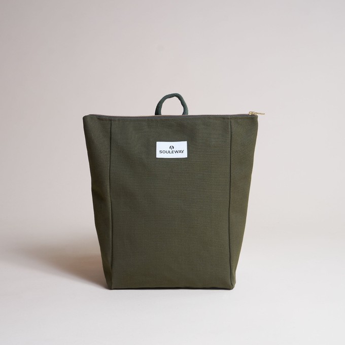 Simple Backpack S - Dark Olive from Souleway