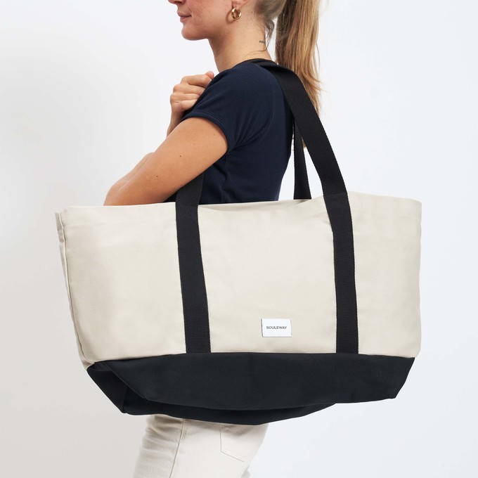 Beach Bag - Sand/Black from Souleway