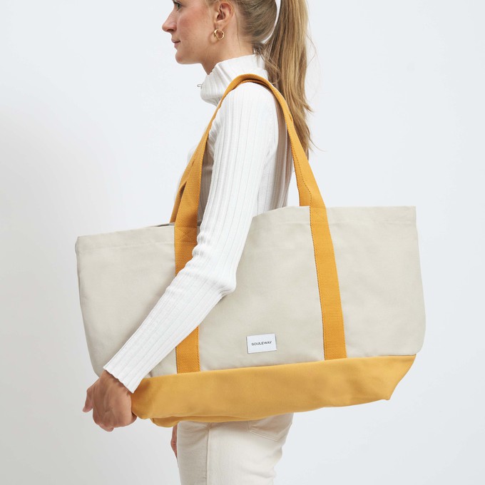 Beach Bag - Sand/Mustard from Souleway