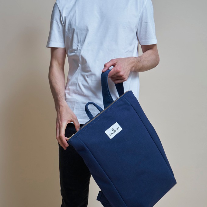 Simple Backpack L - Navy Blue from Souleway