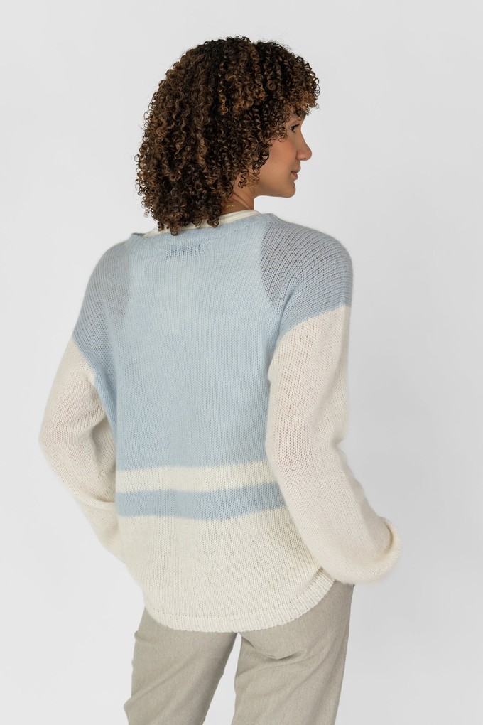 Knitted sweater with block stripes from STORY OF MINE