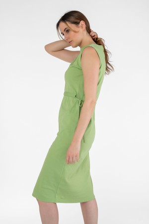 Midi dress with side lacing green from STORY OF MINE