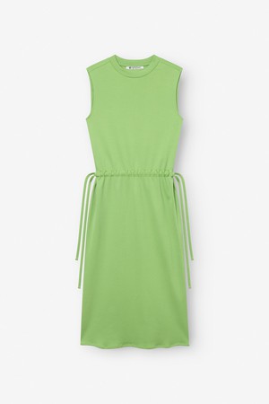 Midi dress with side lacing green from STORY OF MINE