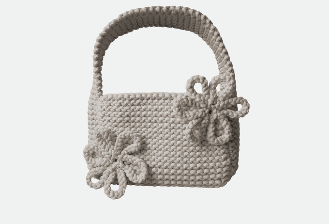 Chunky flower bag from Studio Selles