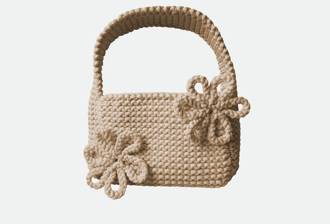 Chunky flower bag from Studio Selles