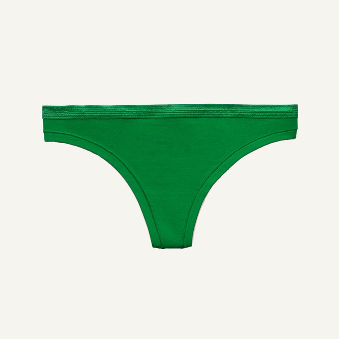 Low-Rise Thong in Fig Leaf from Subset