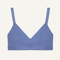 Organic Cotton Triangle Soft Bra in Gale via Subset