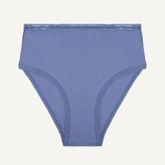 Organic Cotton High-Rise Brief in Gale via Subset