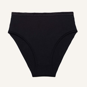 Organic Cotton High-Rise Brief in Carbon from Subset