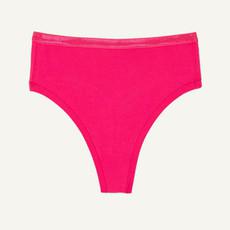 Organic Cotton High-Rise Thong in Aurora via Subset