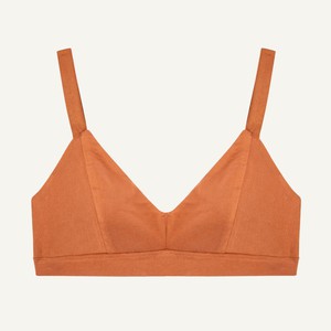 Organic Cotton Triangle Soft Bra in Spice from Subset