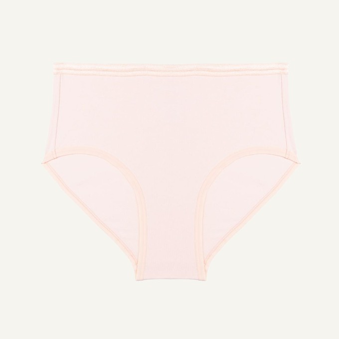 Organic Cotton Mid-Rise Brief in Quartz from Subset