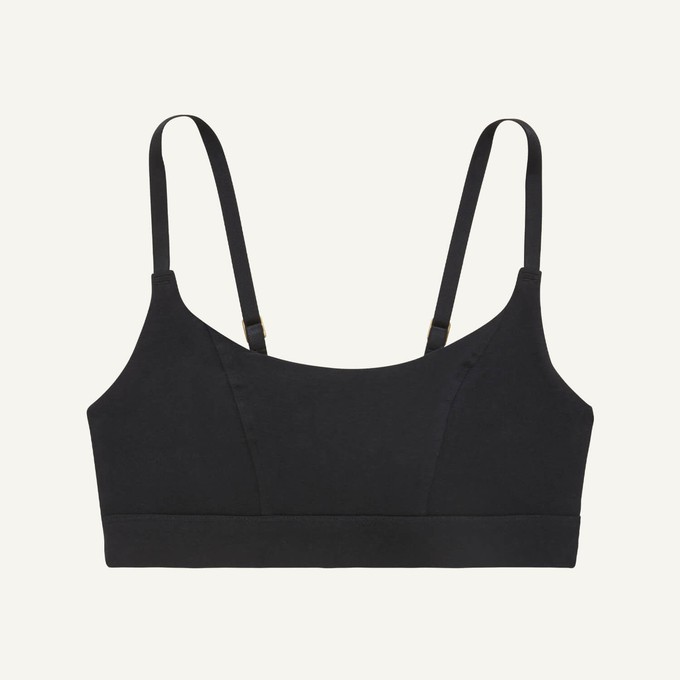 Organic Cotton Tank Bralette in Carbon from Subset