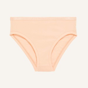 Organic Cotton Mid-Rise Bikini in Peach from Subset