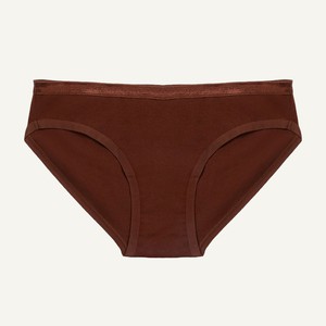 Organic Cotton Low-Rise Brief in Cacao from Subset